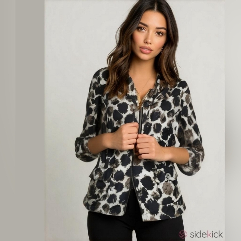 Christopher Banks Leopard Print Blazer